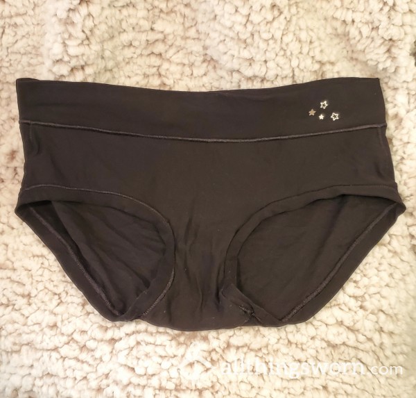 Aerie Black Nylon Boy Short - Well Worn - Size M