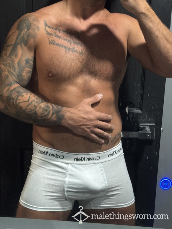 After Gym Ck White Underwear