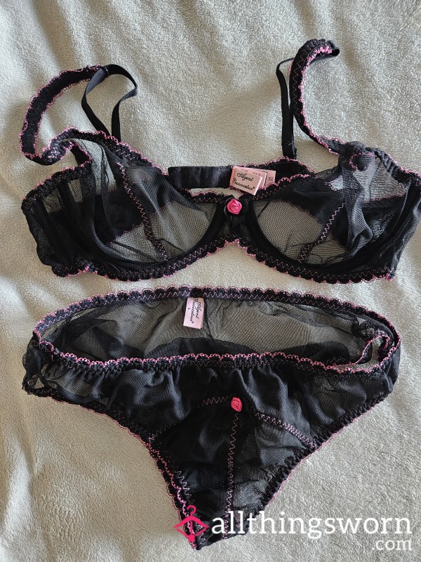 Agent Provocateur Sheer Black Set