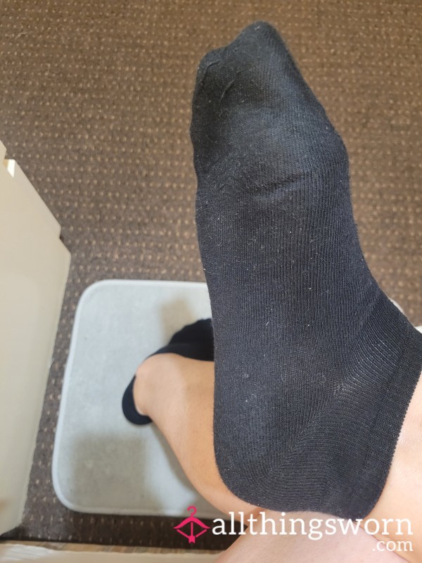 All Day Long Black Socks