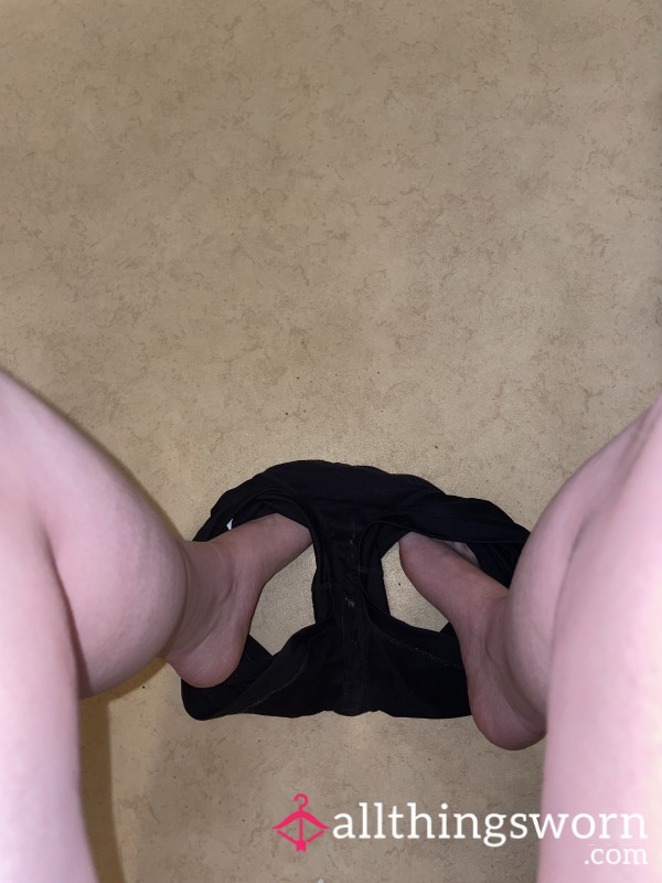 All Day Wear Black Thong