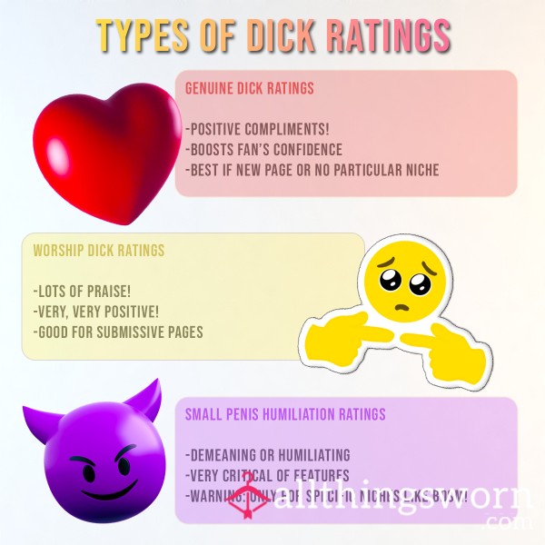 All Types Of D*ck Ratings❤️