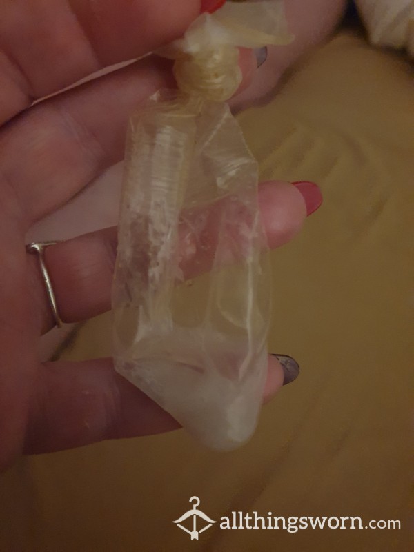 Alpha C*m Filled Condom For Losers