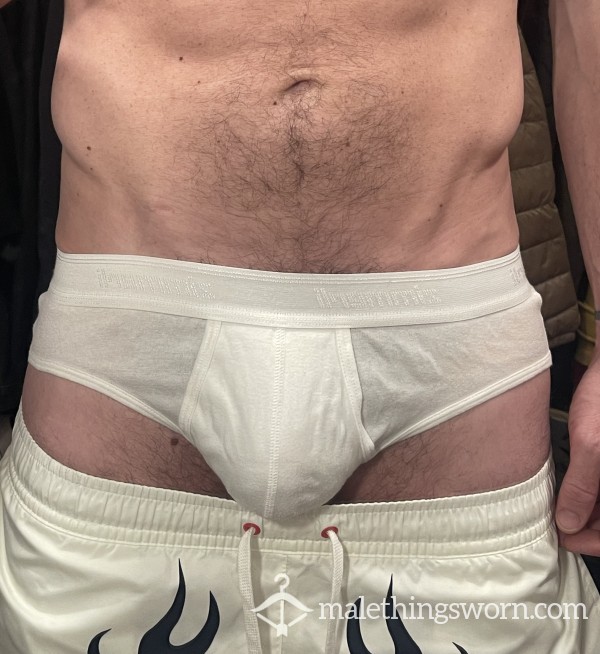 Alpha’s Dirty White Briefs