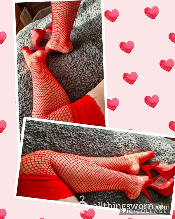 🔥🥵💦Amazing S**y Red Sl*tty Stockings💦🥵🔥