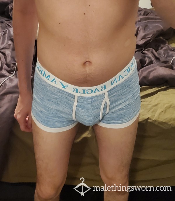 American Eagle Boxers Small Blue Heather