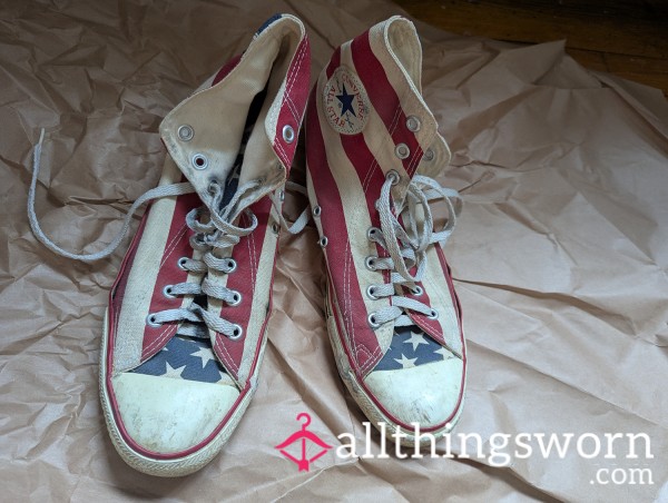 American Flag Chuck Taylor High Tops