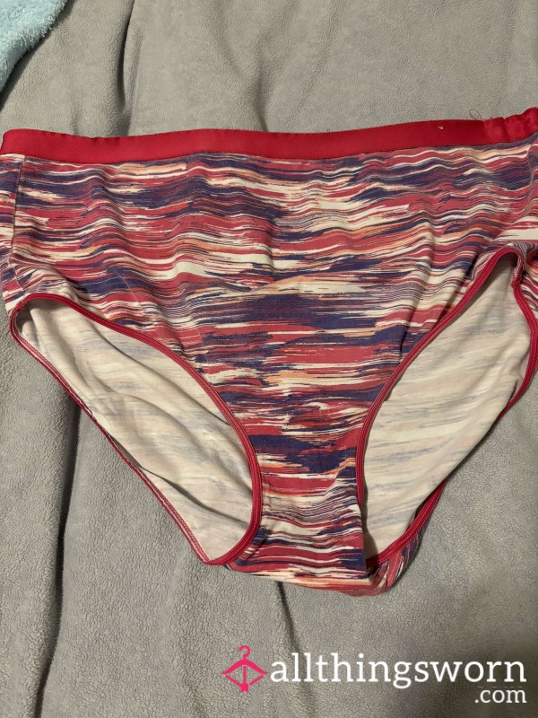 Amy's Red Striped Panties