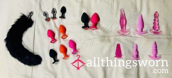 A**l Plugs (S/M/L Jeweled In Premium Silicone)