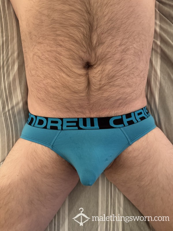 Andrew Christian Blue Briefs Worn By Zach