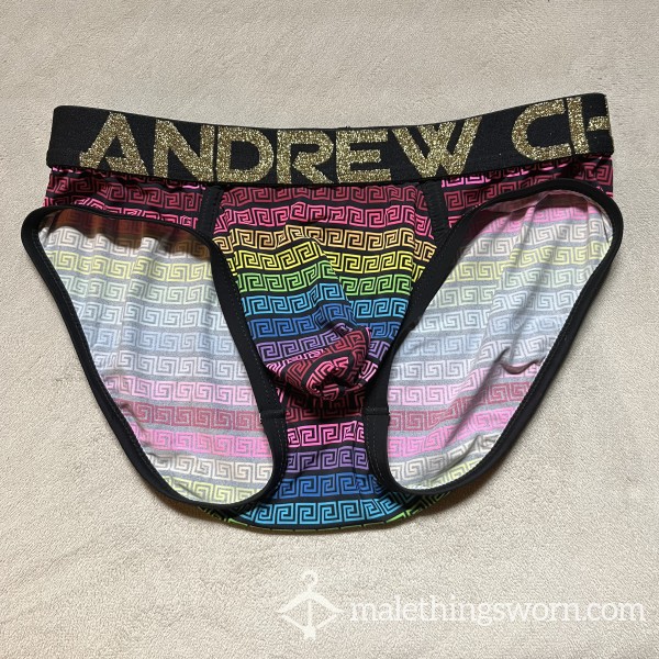 Andrew Christian Pride Greek Key Briefs