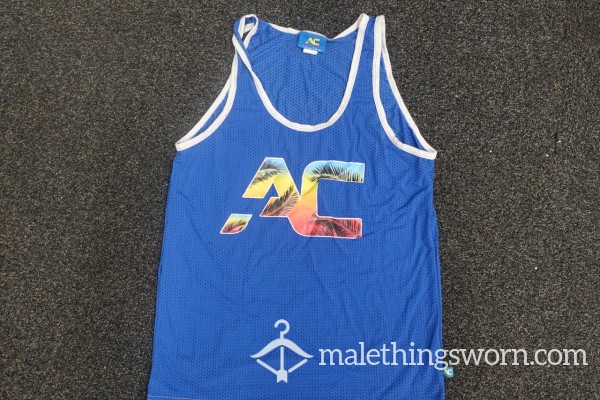 ANDREW CHRISTIAN TANK TOP BLUE L