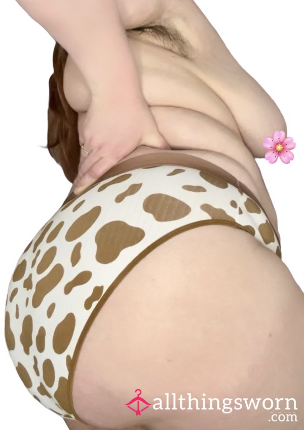 🐮 Animal Print Fullback Plus Size Panties Available In Brown And Black 🐮