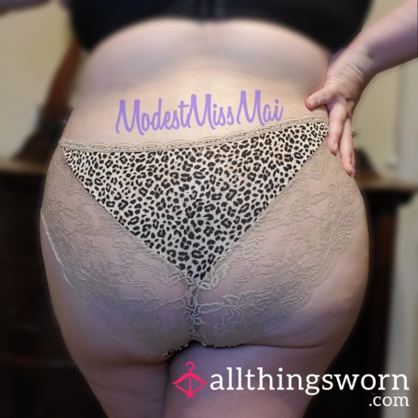 Leopard Print Lace Panties