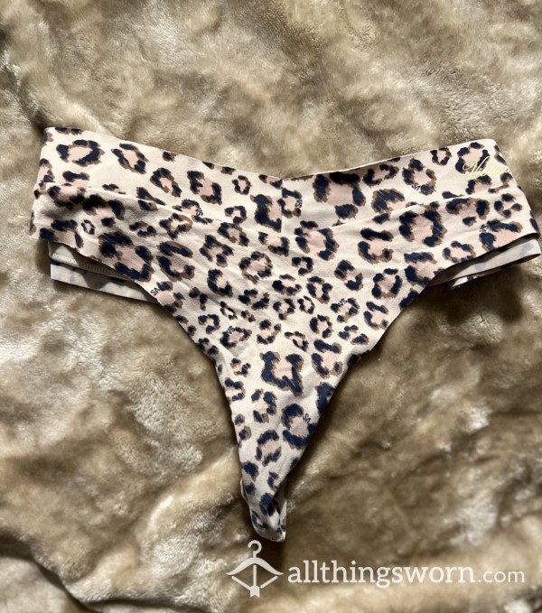 Animal Print Thong