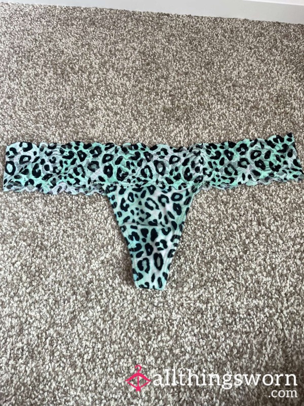 Animal Print Thong