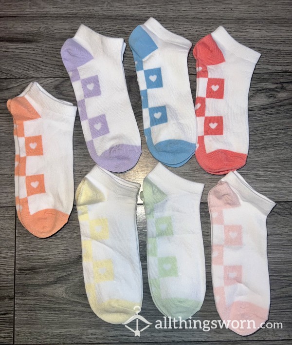 Ankle Socks 🧦 7 Different Pairs To Choose From.