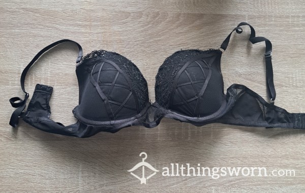 Ann Summers Black Bra 36 Double D