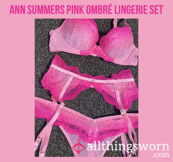 Ann Summers Pink Ombré Lingerie Set💗