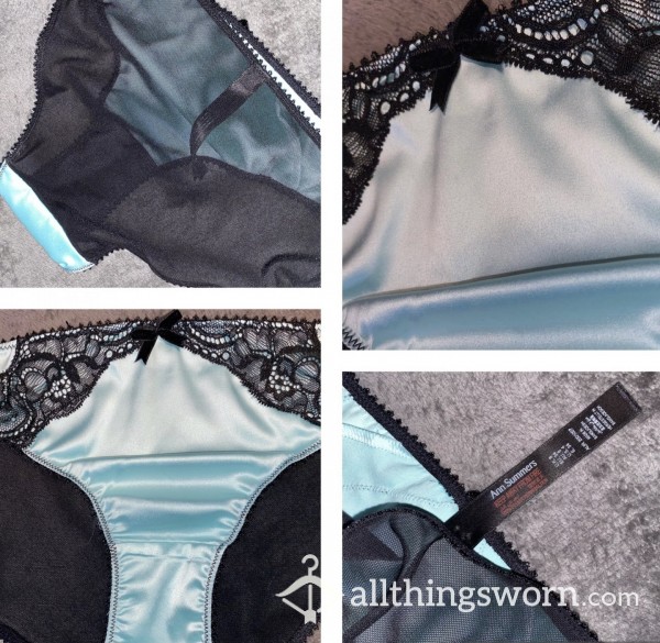 Ann Summers Silky Light Blue Panties