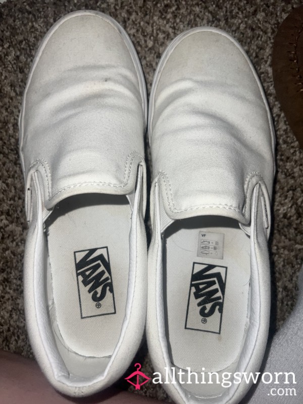 Another White Slip On Vans Overworn