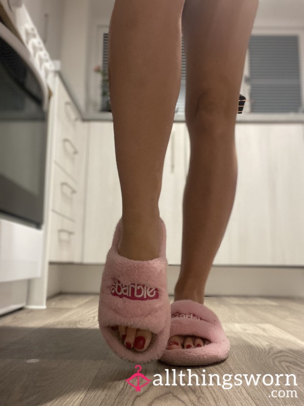 Anyone Want To Own My Well Worn Barbie Slippers Or Do Any Requests With Them