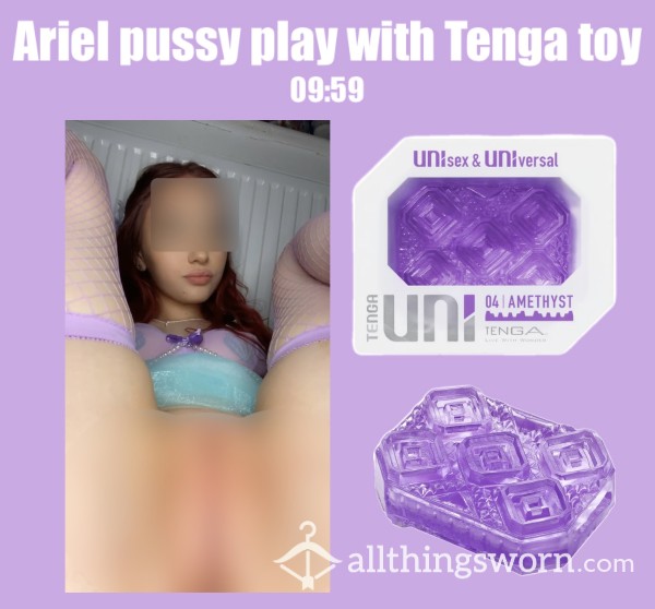 Ariel Pu**y Play With Tenga Toy💜