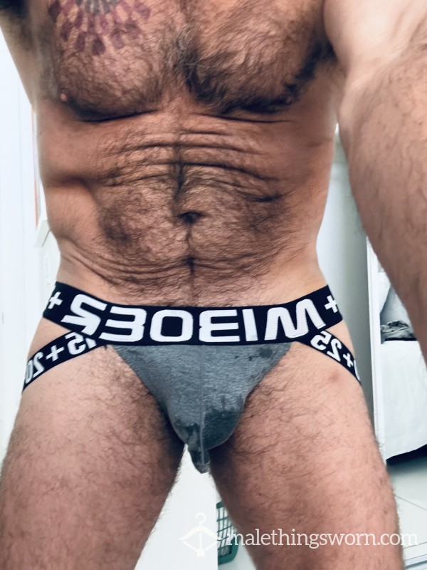 ***WORN At Spartacus In PVR*** Arjen Kroos Math Black/Gray Jock (XL)