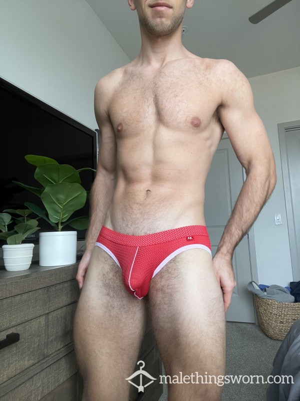 Arjen Kroos Red Jockstrap (Lightly Used)