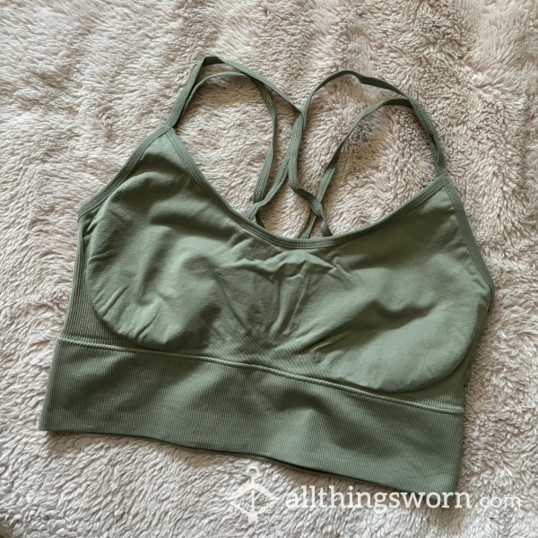 Army Green Sports Bra ✨