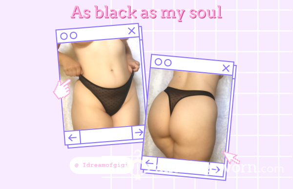 As Black As My Soul Sheer G-string