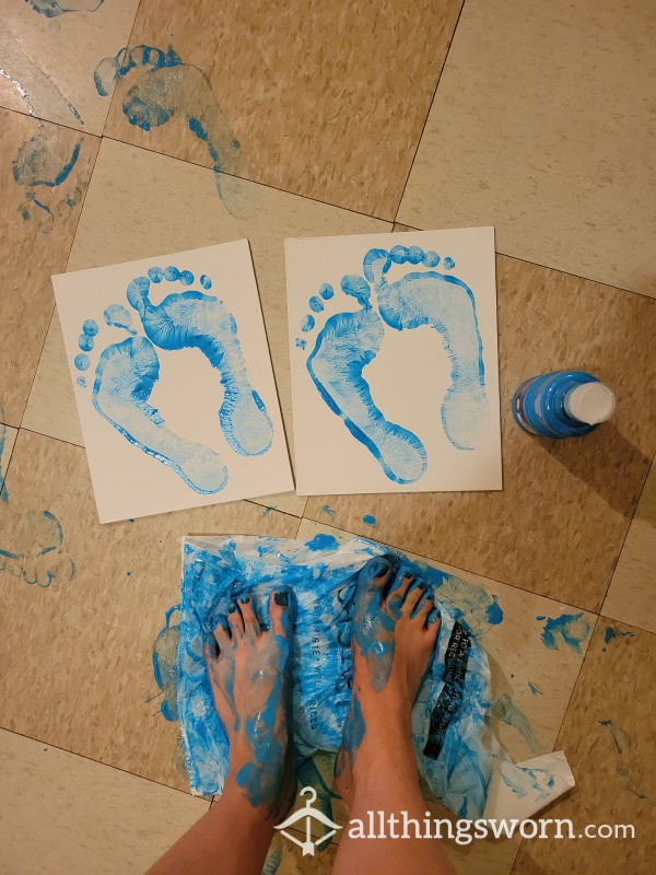 👣AsianFeet Prints👣 -  8 X 10 In. Canvas Panel