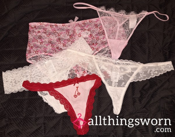 A**orted Lace Thongs + High Waisted Full Back ❤️