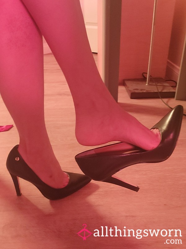 👠 At My Desk With Black Heels ​👠