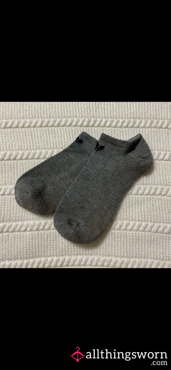 Athletic Dark Gray Adidas Ankle Socks