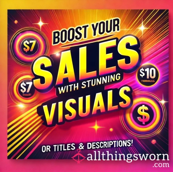 ‼️🚨Attn: Content Creators And Sellers!! Boost Your Sales With Stunning Thumbnails