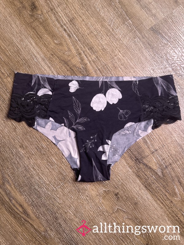 Auden Black Flor*l Cheeky Panties