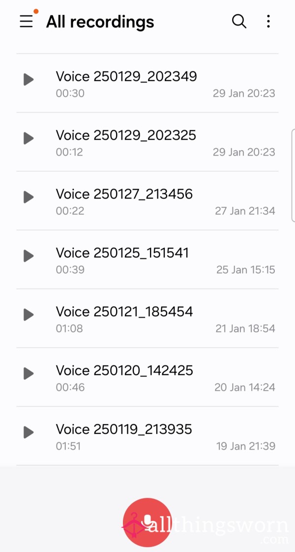 Audios 🎧 Voice Notes