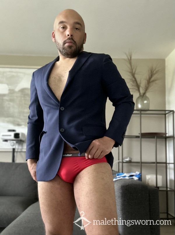 Aussieb*m Briefs - Red/Black