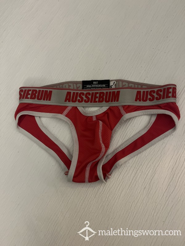 Aussieb*m Red Mesh Jockstrap