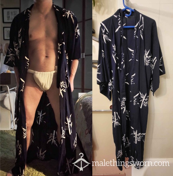 Authentic JAPANESE YUKATA Men's S**y KIMONO