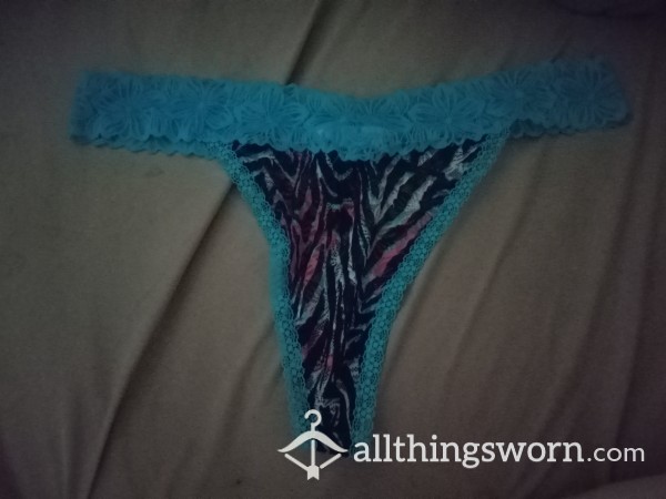 Baby Blue Lace Trim Panties