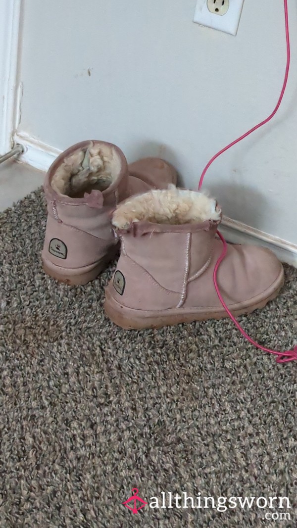 Baby Pink Bear Boots