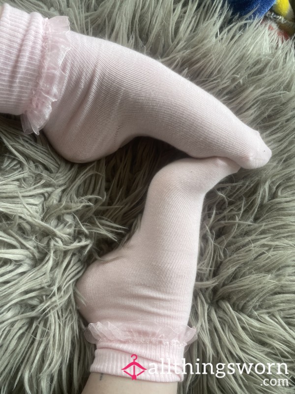 Baby Pink Frilly Socks