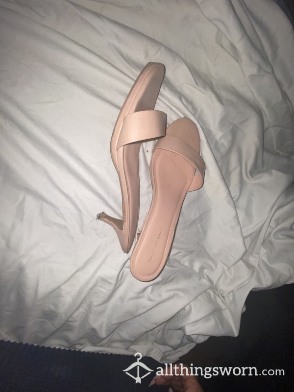 Baby Pink Kitten Heels For Virgins  Size 12w