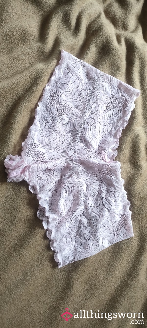 Baby Pink Lace Boyleg Briefs