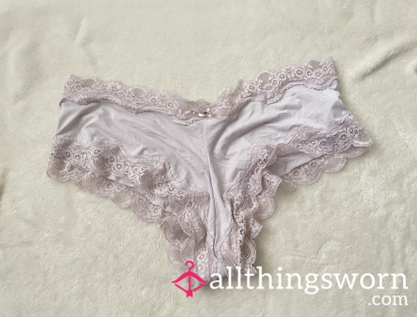 Baby Pink Lace Trim Panties