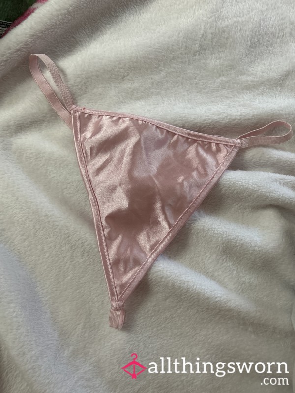 Baby Pink Silk G String 💕