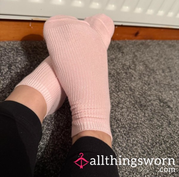 Baby Pink Trainer Socks