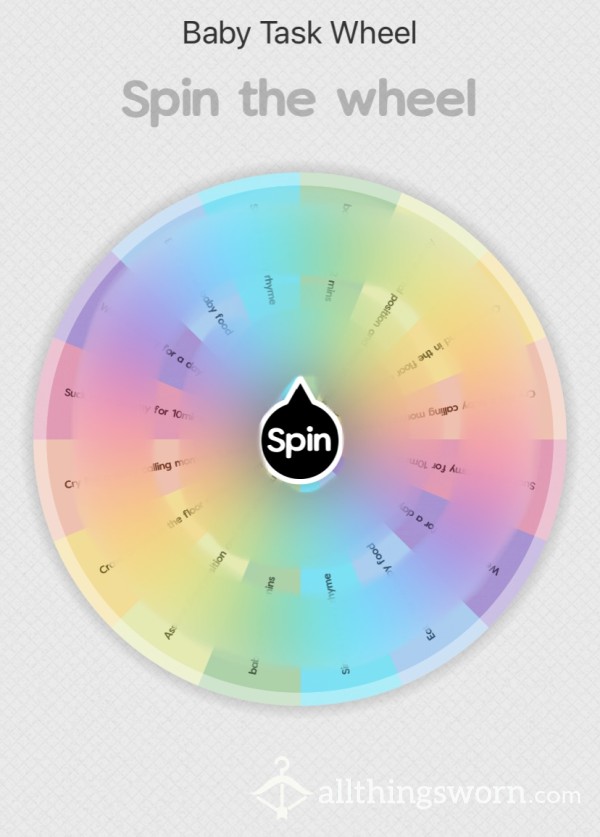 Baby Task Wheel 🍼